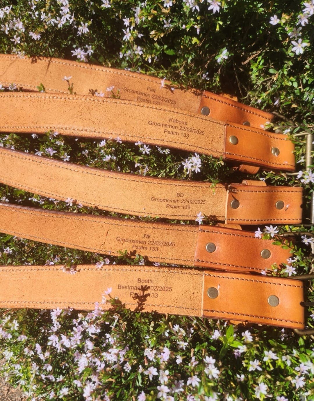 Groomsmen belts