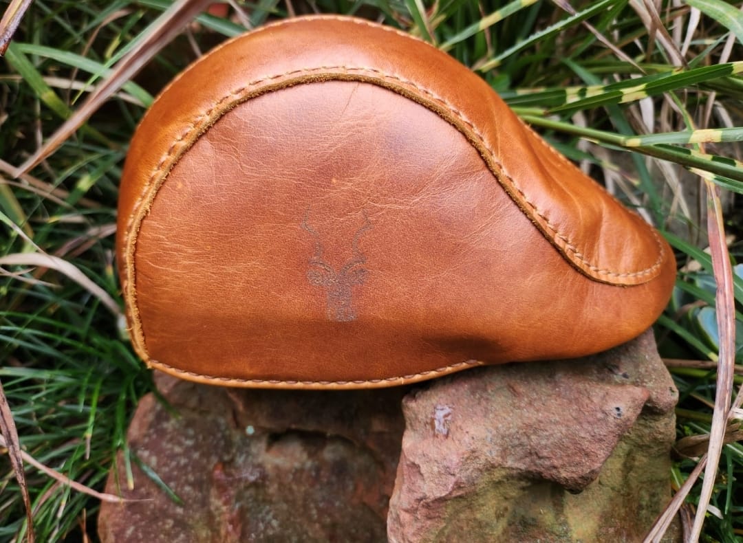Laser engraved leather item